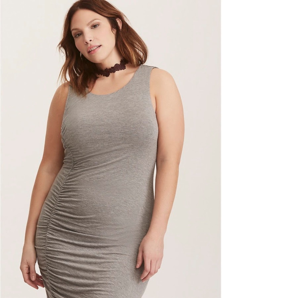 Torrid Side Cinch Jersey Knit Bodycon Dress, 1 - Picture 8 of 8